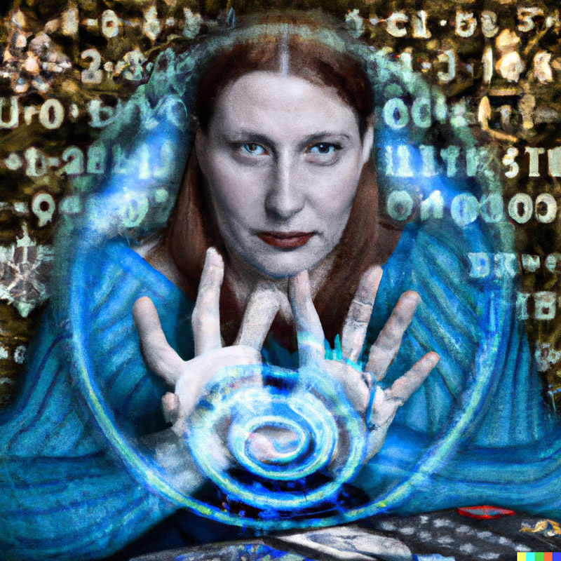A picture showing access of secret data using psychic powers. Visit psychicexperiment.org