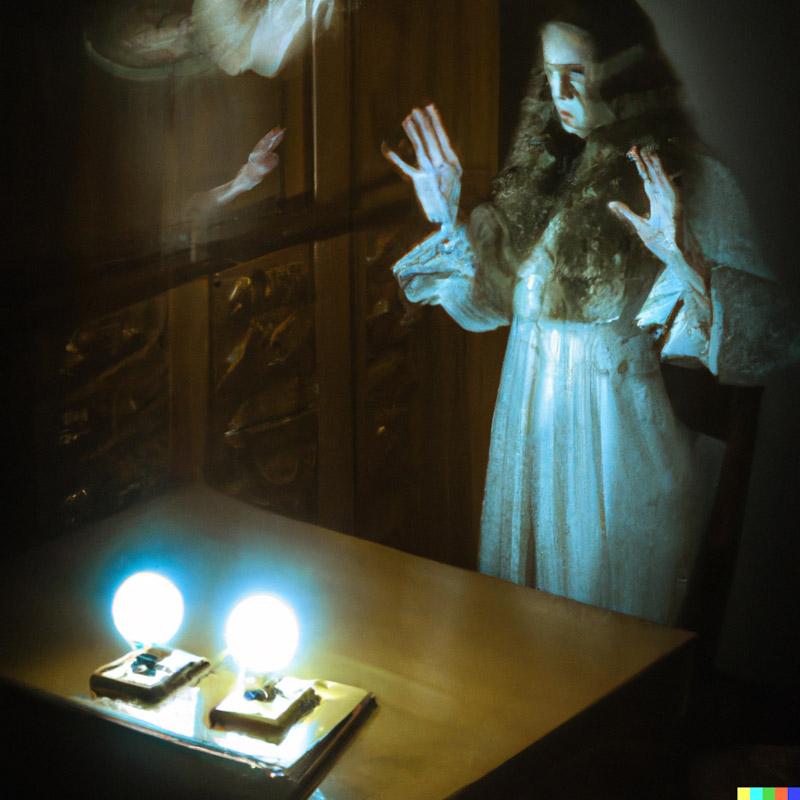 A picture showing access of secret data using psychic powers. Visit psychicexperiment.org